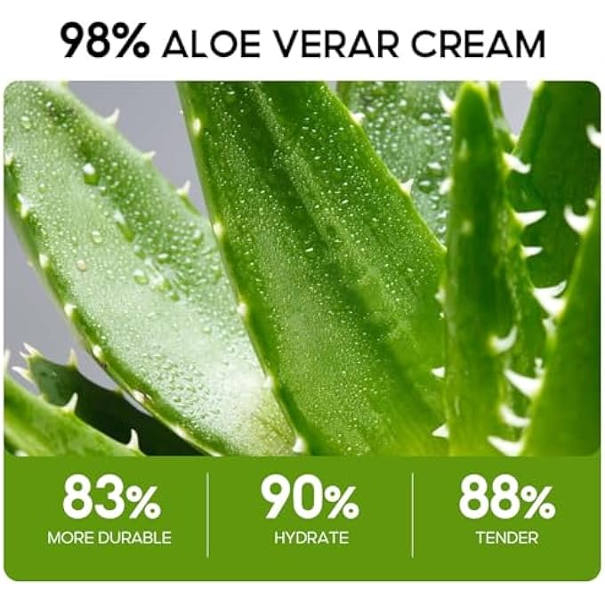 LBOYLOVE ALOE VERA MOISTURIZER FACIAL CREAM, FACIAL CREAM WITH 98% ORGANIC ALOE VERA, ANTI WRINKLE FACE MOISTURIZE CREAM, FOR DRY SKIN, ACNE SCARS, SOFT, MOISTURIZING, AND DELICATE SKIN - Image 4